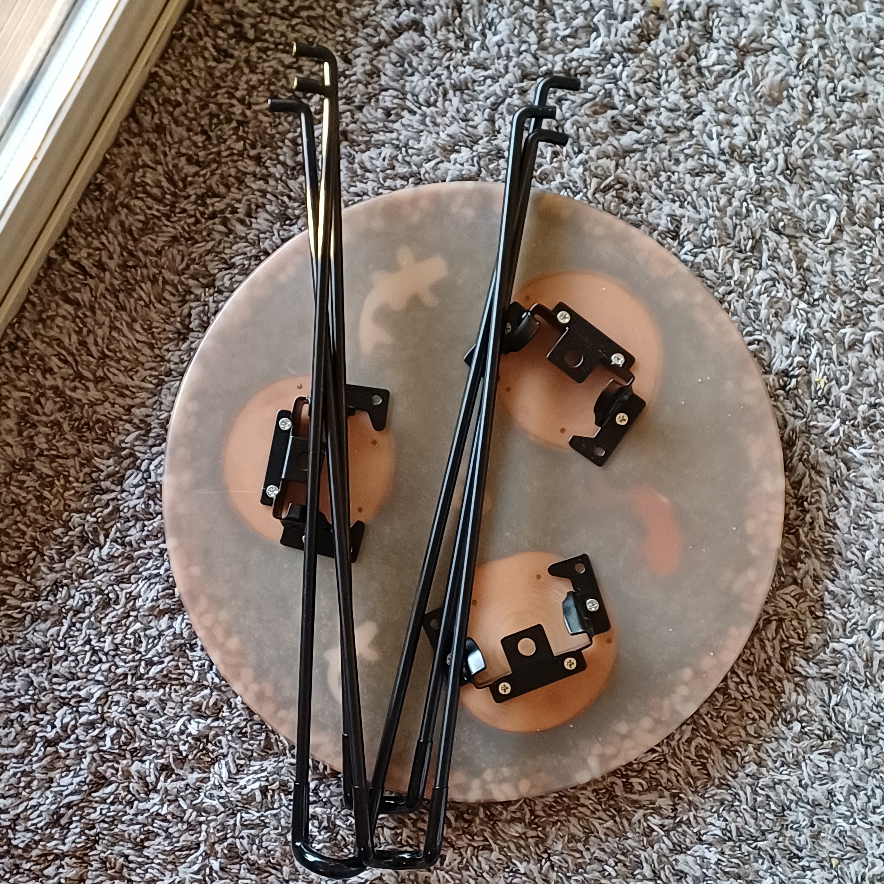 Round Resin Accent Table, Koi Pond Side Table
