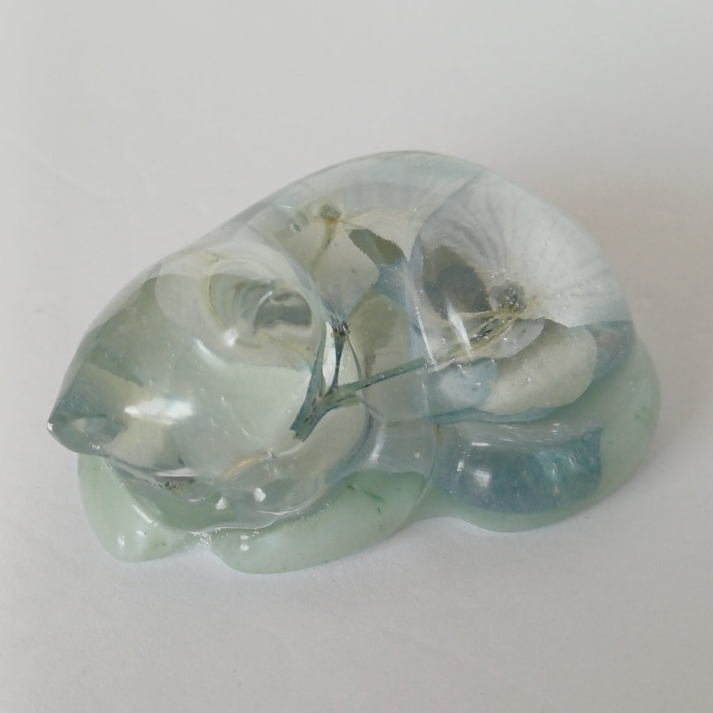Custom or Ready-to-Ship Resin Cat Dog Figurines with Flowers
