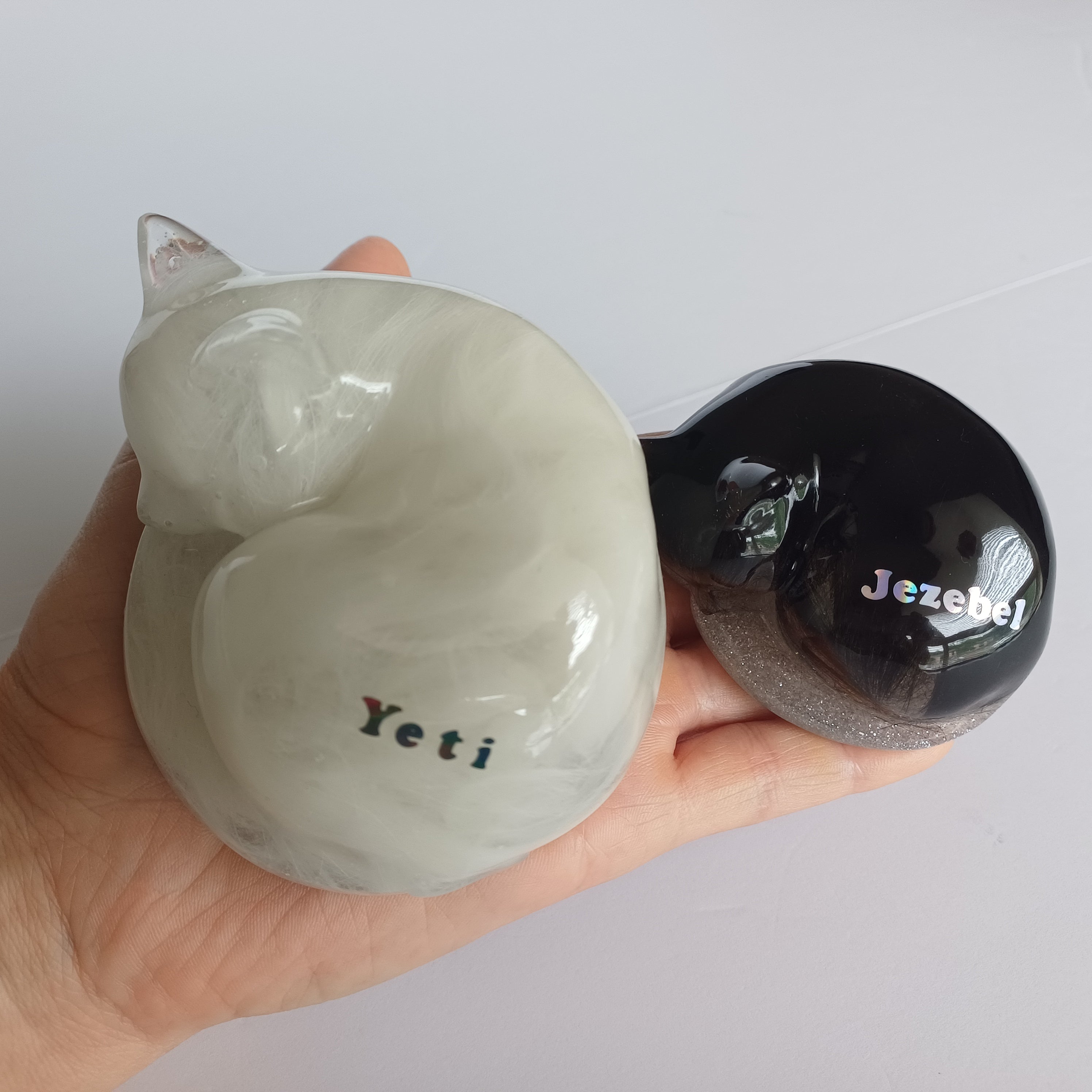 Custom Cat Hair Memorial Figurine
