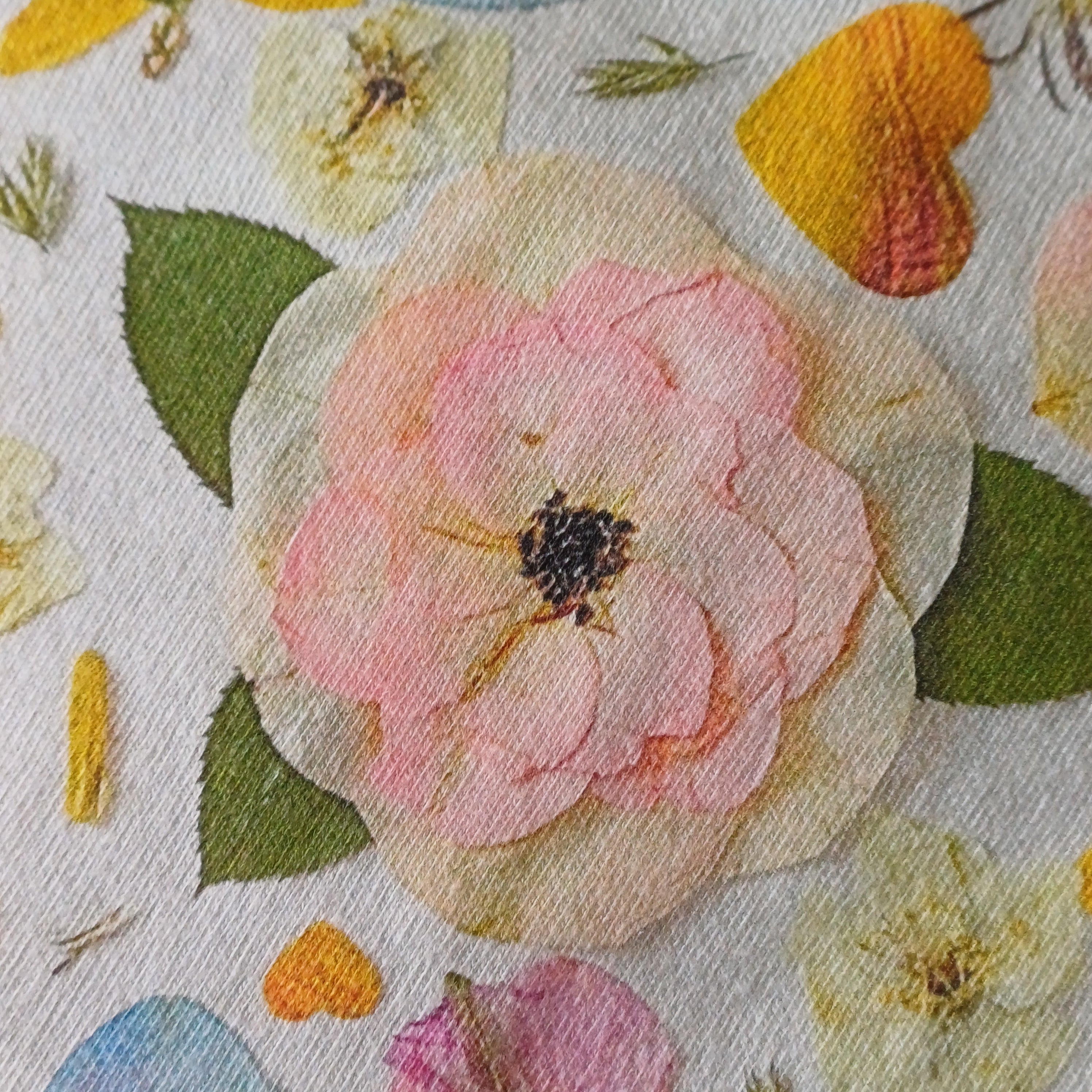T-Shirt Based on Pressed Flower Artwork "Fifteen Hearts Hidden in Bloom"