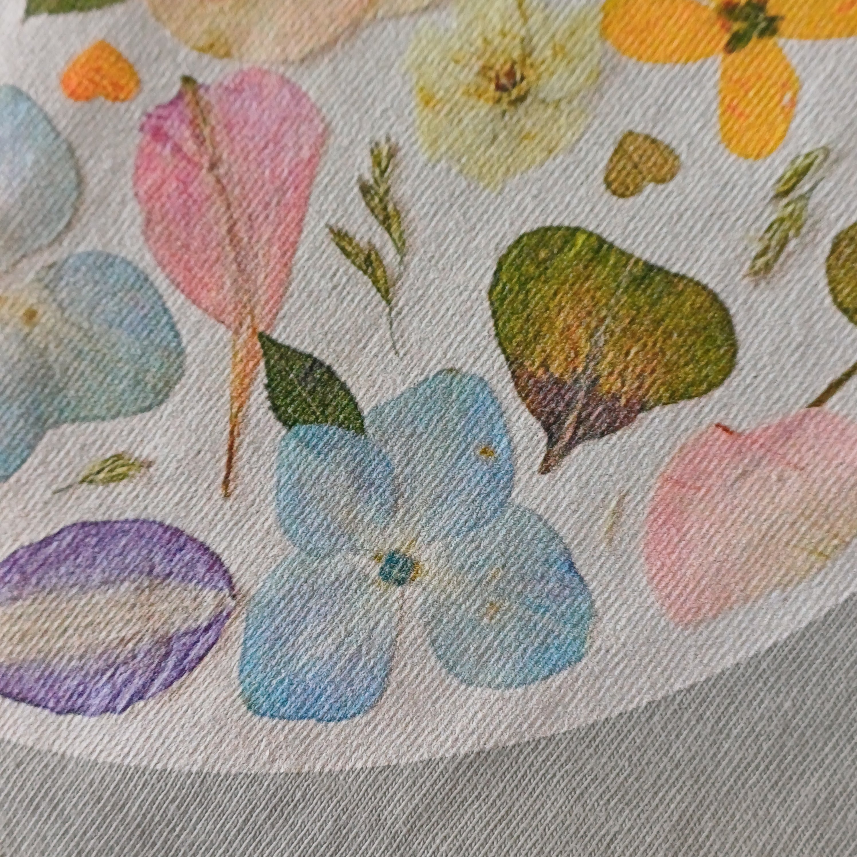 T-Shirt Based on Pressed Flower Artwork "Fifteen Hearts Hidden in Bloom"