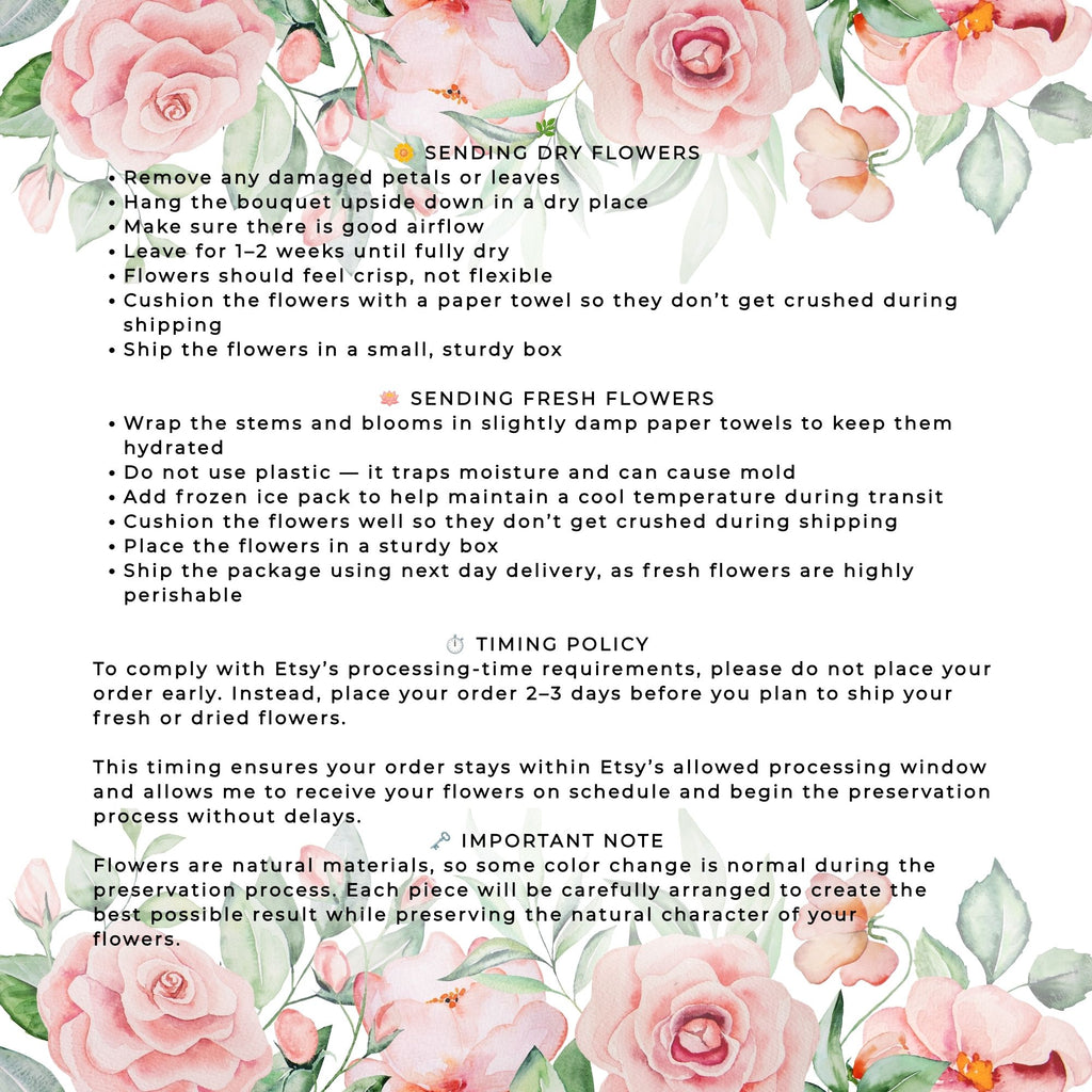 8 in Hexagon from Your Bouquet