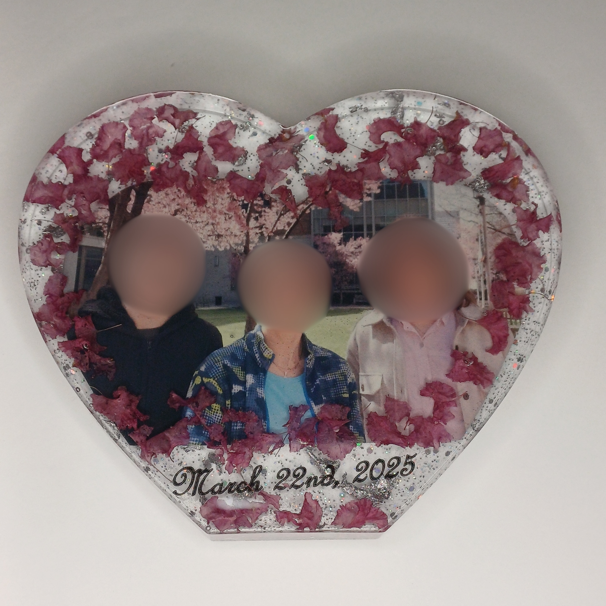 5.5 in Heart with Base from Your Flowers