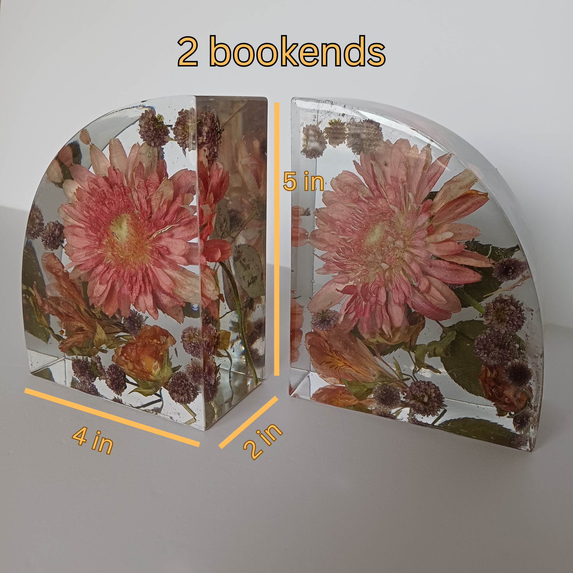 2 Bookends from Your Bouquet