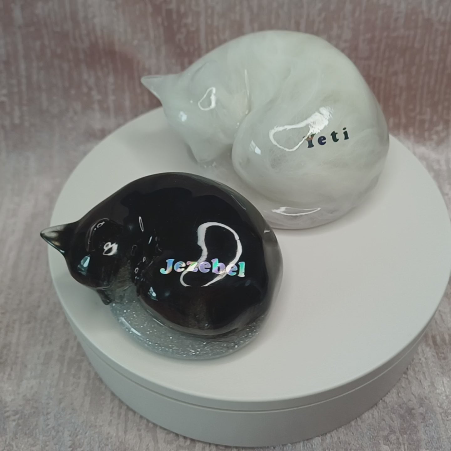 Custom Cat Hair Memorial Figurine