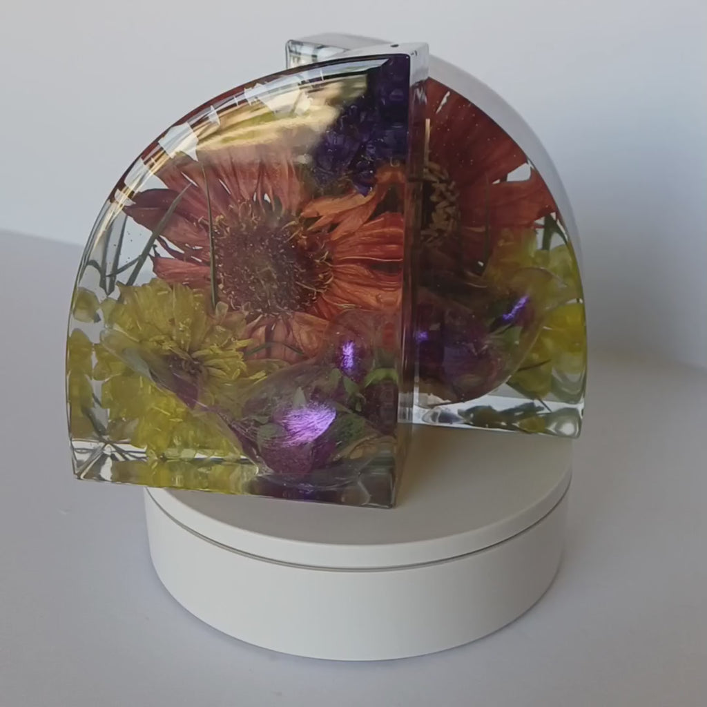 Wedding Bouquet Preservation Bookends, Ready to Ship, Set of 2