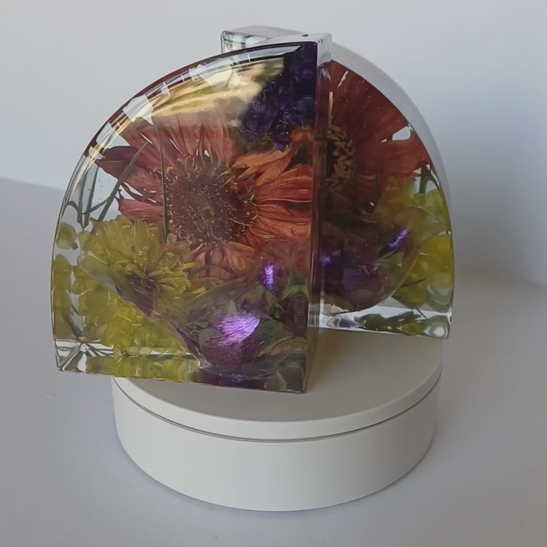 Wedding Bouquet Preservation Bookends, Ready to Ship, Set of 2